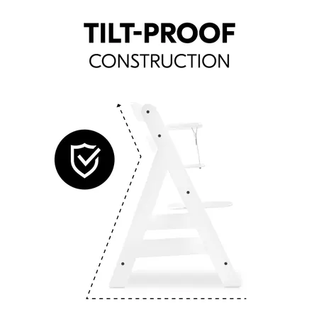Extra tilt-resistant thanks to stable construction