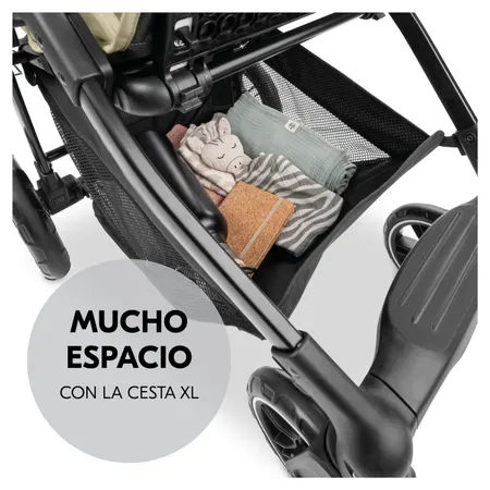 Mucho espacio de almacenamiento por a la cesta XL