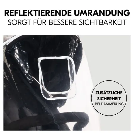 Sichtbarkeit erhöht dank reflektierender Umrandung