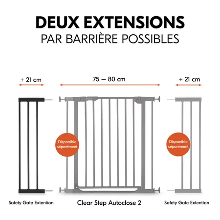 Deux extensions par barrière possibles
