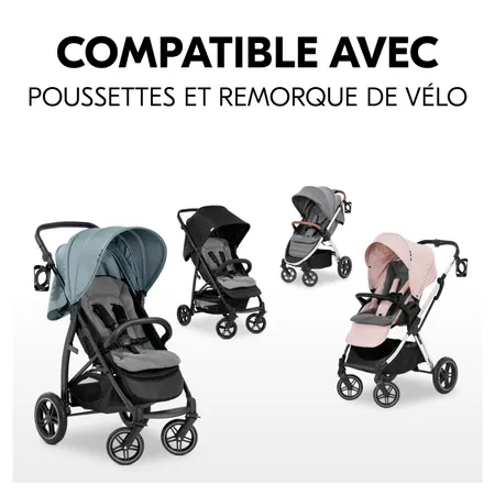 Pour poussettes et remorques de vélo