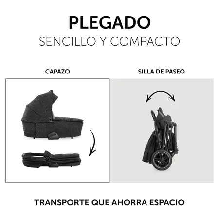 Plegado fácil y compacto