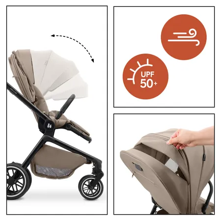 Cappottina XL per la massima protezione dal sole