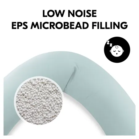 Cuddly, ergonomic EPS microbead filling
