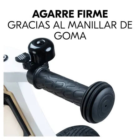 Buen agarre con los puños revestidos de goma