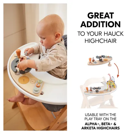 Your highchair becomes a vehicle