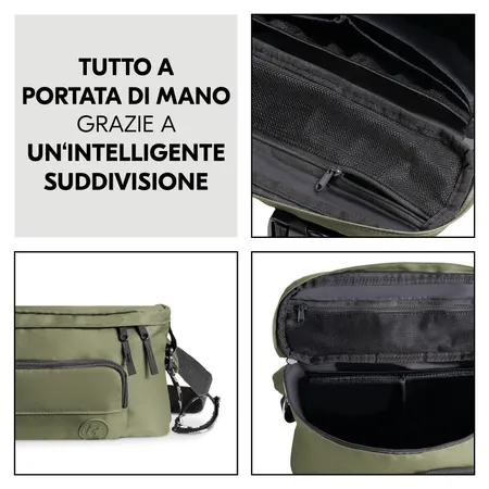 Tutto sotto mano grazie a scomparti intelligenti