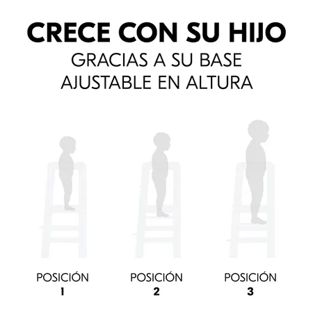 Crece con su hijo gracias a la tabla ajustable 