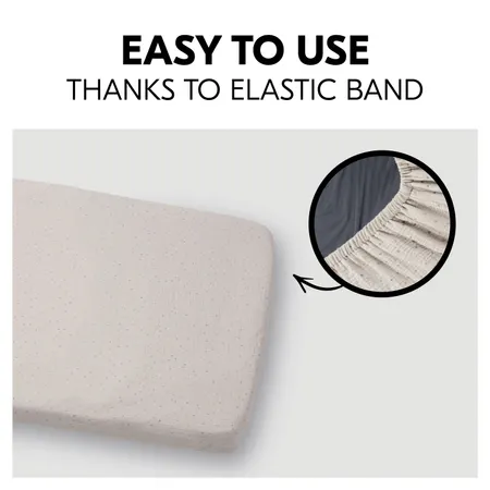 Easy to attach to mattress with elastic band