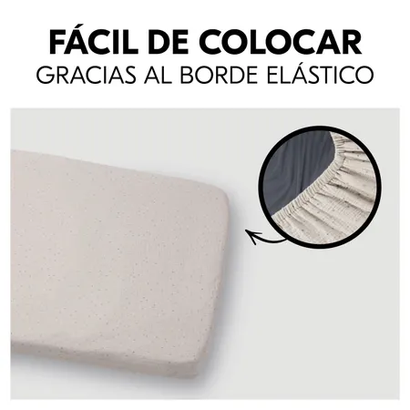 Se sujeta al colchón con una cinta elástica