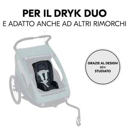 Compatibile con Dryk Duo e altri rimorchi bici