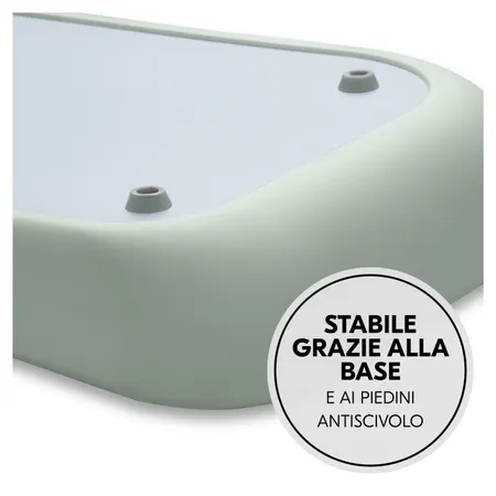 Stabile grazie alla base e ai piedini antiscivolo