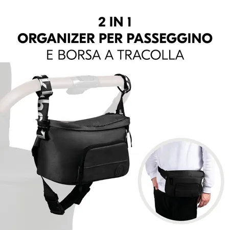 2 in 1: borsa da passeggino e marsupio