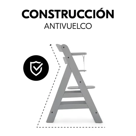 Antivuelco gracias a su contrucción estable