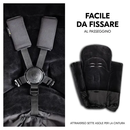 Facile da fissare al passeggino