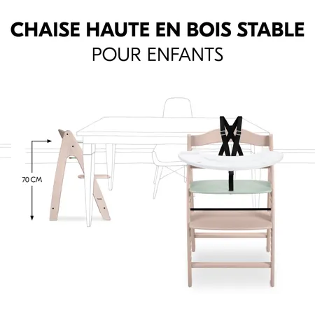 Chaise haute stable pour enfants