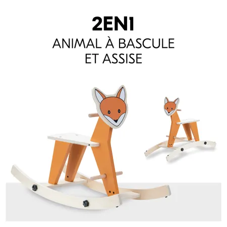 Animal à bascule et siège 2en1