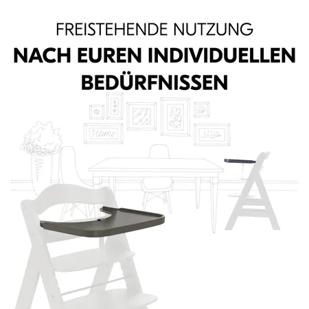 Ermöglicht freistehende Nutzung des Alpha+