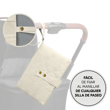 Fácil de fijar al cochecito gracias al lazo