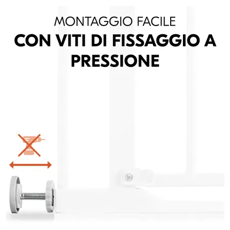 Cancelletto con fissaggio a pressione