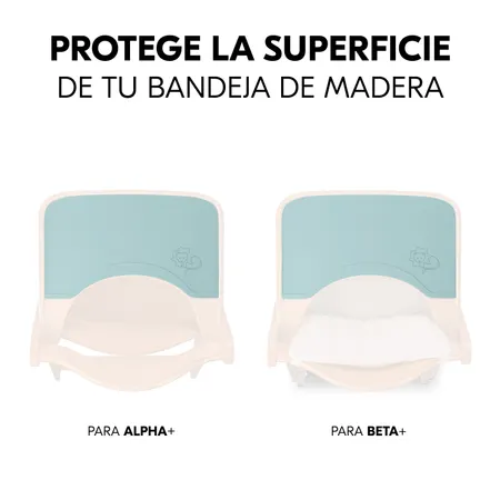 Protege el tablero de madera de la trona