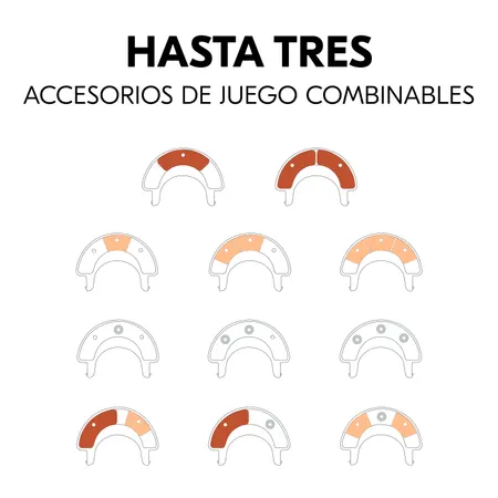 Puede combinarse con un segundo accesorio de juego
