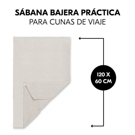Sábana bajera para colchones de cuna de viaje