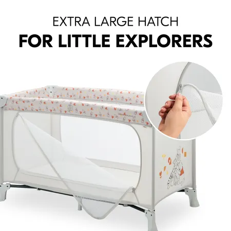 Extra-large hatch for little explorers