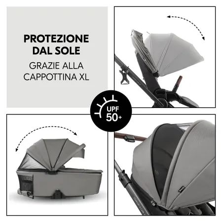 Cappottina XL per la massima protezione dal sole