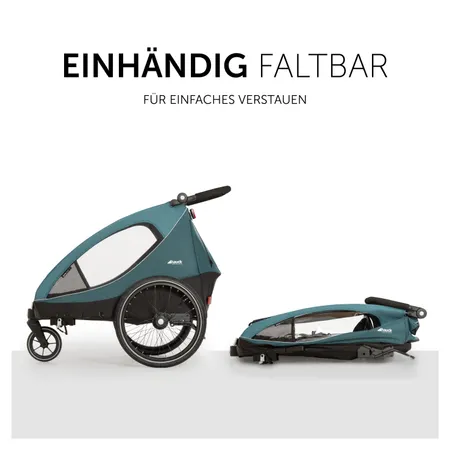 Einhändig faltbar für einfaches Verstauen