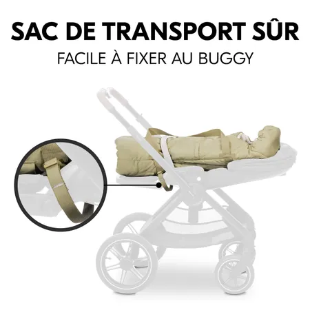 Porte-bébé solide et facile à fixer à la poussette