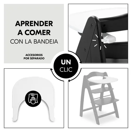 Aprender a comer con la bandeja de un clic