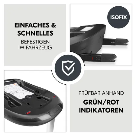 Einfaches und schnelles Befestigen im Fahrzeug