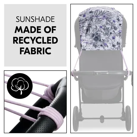 Sunshade made of recycled fabric