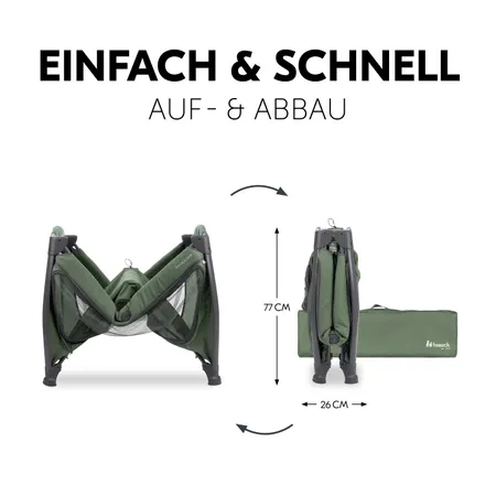 Einfach und schnell auf- und abgebaut