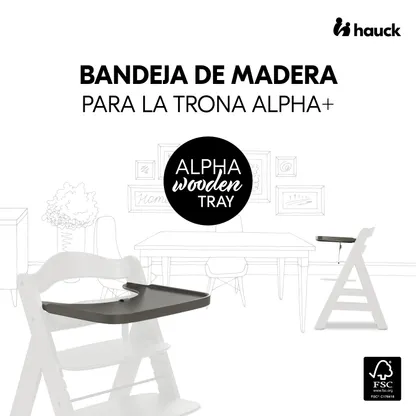 Alpha Wooden Tray