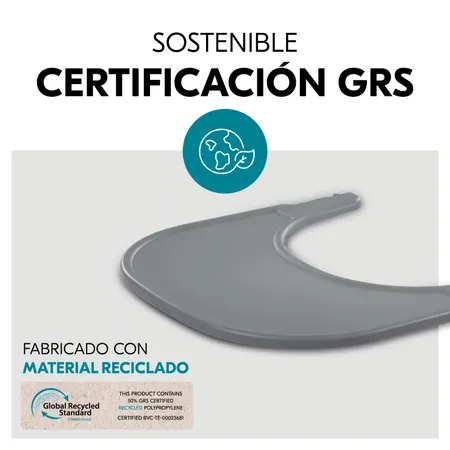 Material sostenible y con certificación GRS
