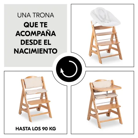 Trona ergonómica que crece con el niño