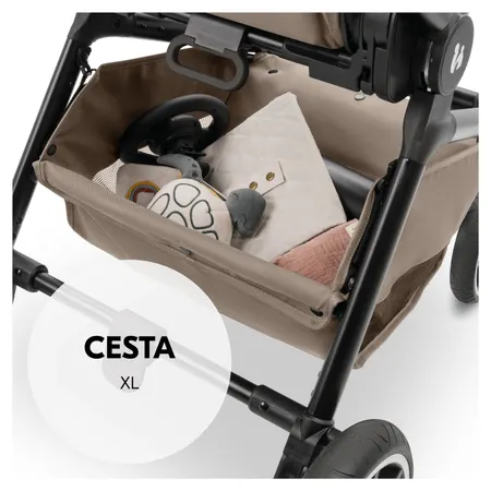 Mucho espacio en su cesta XL