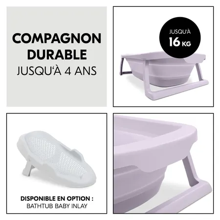 Baignoire qui peut durer jusqu’à environ 4 ans