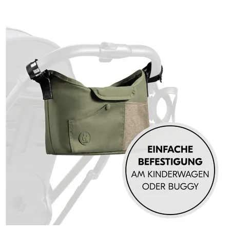 Einfache Befestigung am Kinderwagen oder Buggy 