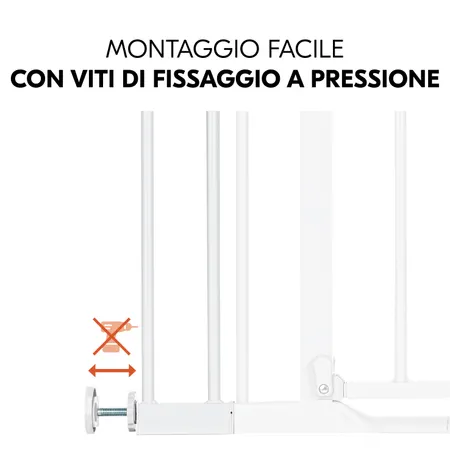 Fissaggio a pressione semplice e stabile