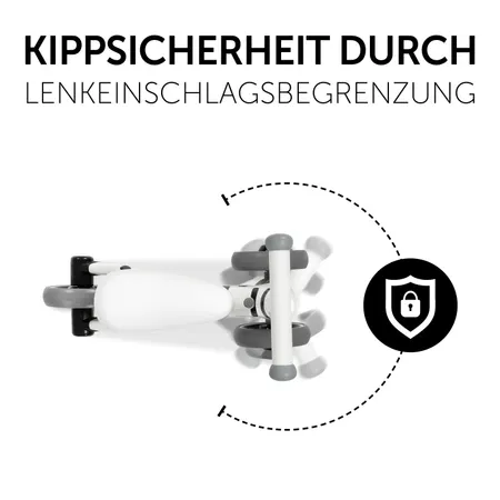 Kippsicherheit durch Lenkeinschlagsbegrenzung