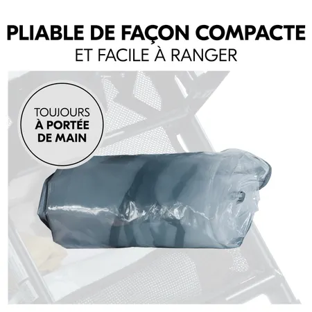 Pliable, compact et facile à ranger