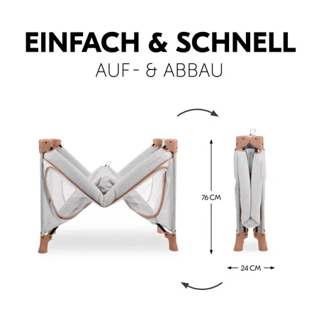 Einfach und schnell auf- und abgebaut