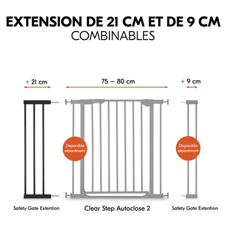 Extensions de 21 cm et de 9 cm combinables
