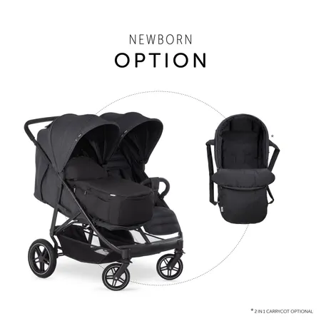 With extra carrycot for the first-time pushchair