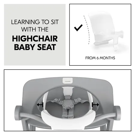 Learning to sit with the Highchair Baby Seat