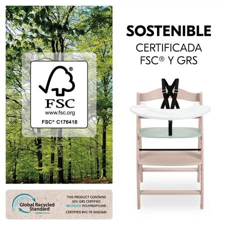 Fabricada con materiales sostenibles