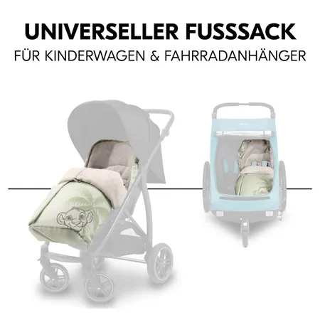 Universeller Fußsack im niedlichem Simba Design